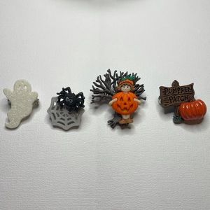 4 Hand-crafted Halloween Pins